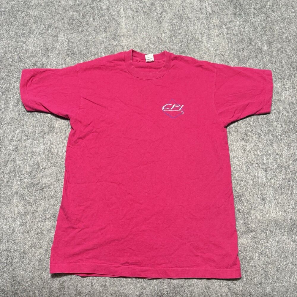 Vtg 1994 Cleveland Psychiatric Institute Shirt XL CPI Fruit of the Loom Pink 90s